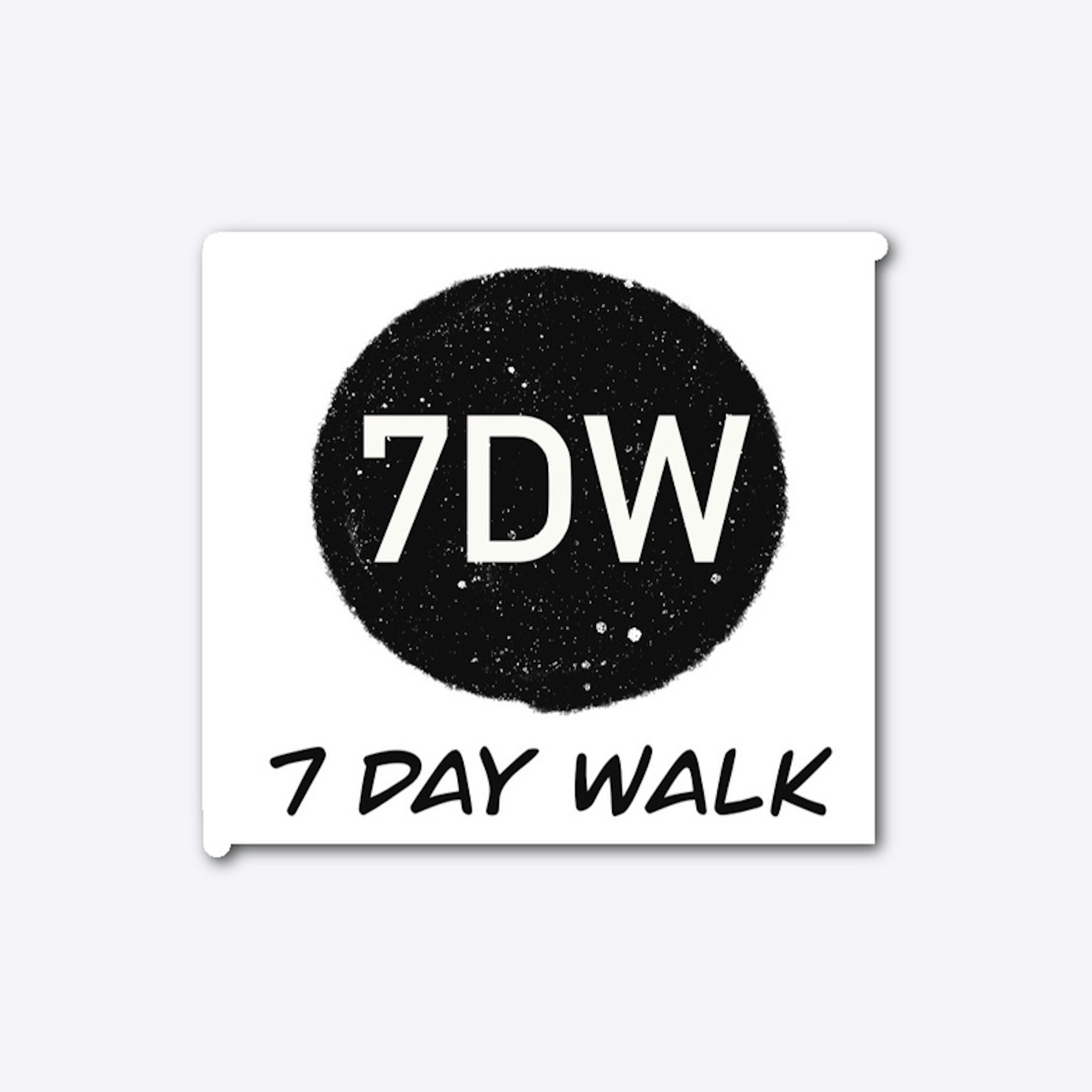 7 Day Walk Logo Sticker